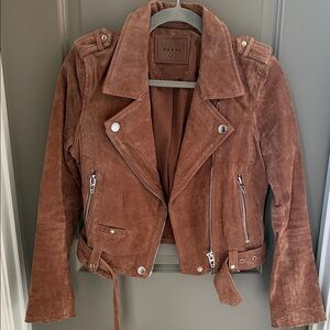 Blank NYC Brown Suede Leather Jacket